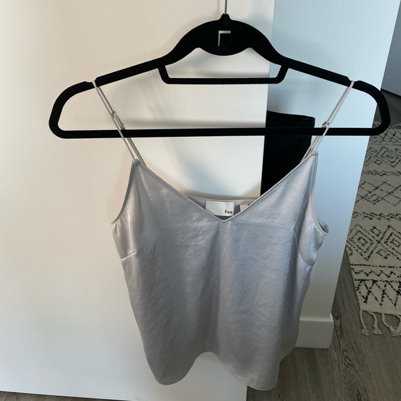 Wilfred Free Silver Silk Tank - Picture 1 of 4